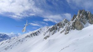 heli skiing in the andes
