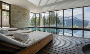 Uman Lodge Patagonia pool